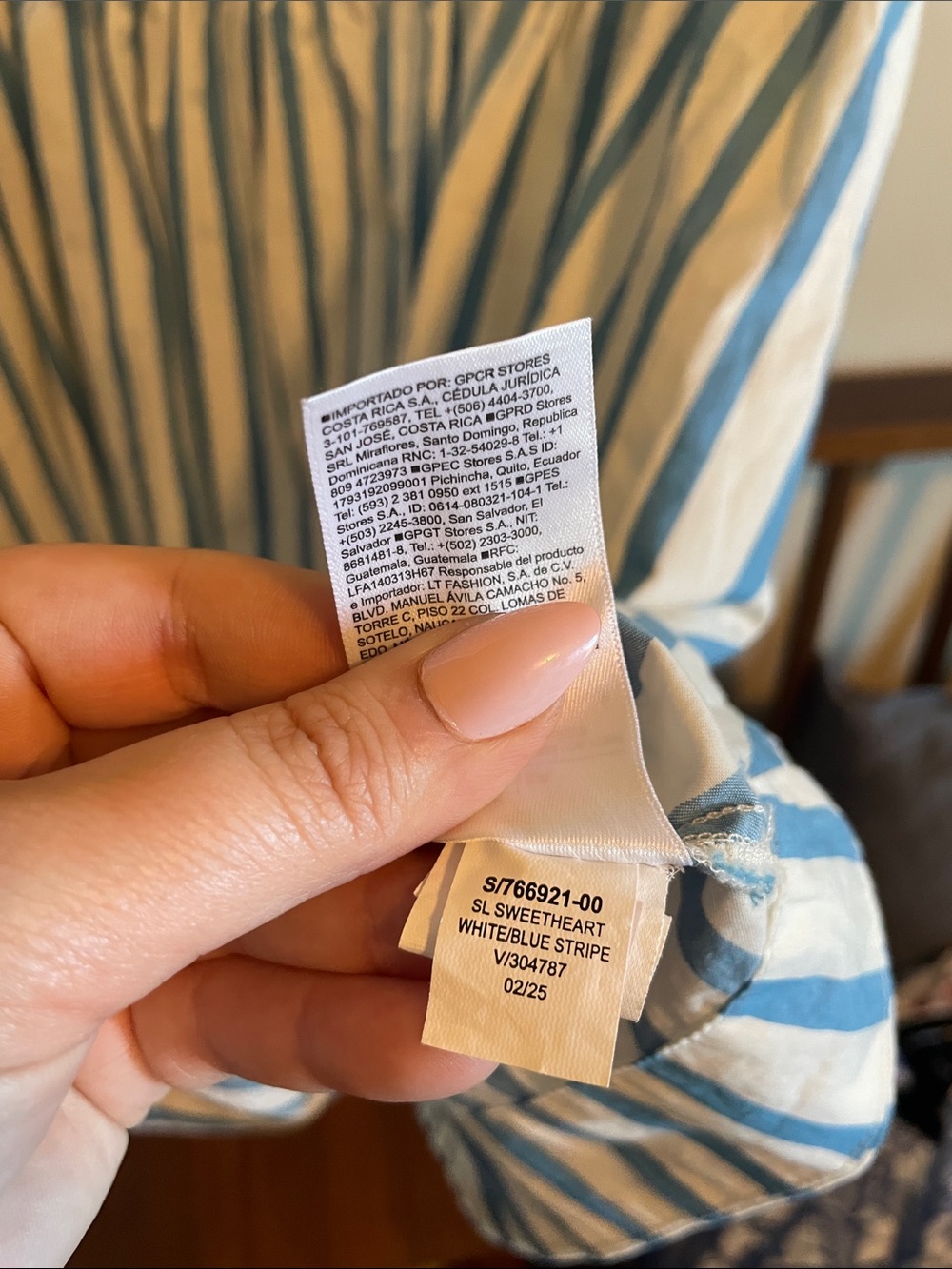 Old Navy Blue and White Striped Mini Dress - Picture 5 of 5